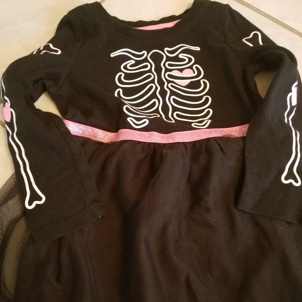 Cat and Jack Toddler 3T Skeleton dress